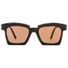 Kuboraum - Mask K5 - Simmetry - Tortoise Handcarved - K5 BS SY - Sunglasses - Kuboraum Eyewear - Avvenice