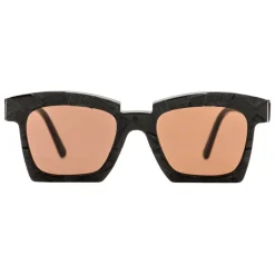Kuboraum - Mask K5 - Simmetry - Tortoise Handcarved - K5 BS SY - Sunglasses - Kuboraum Eyewear - Avvenice