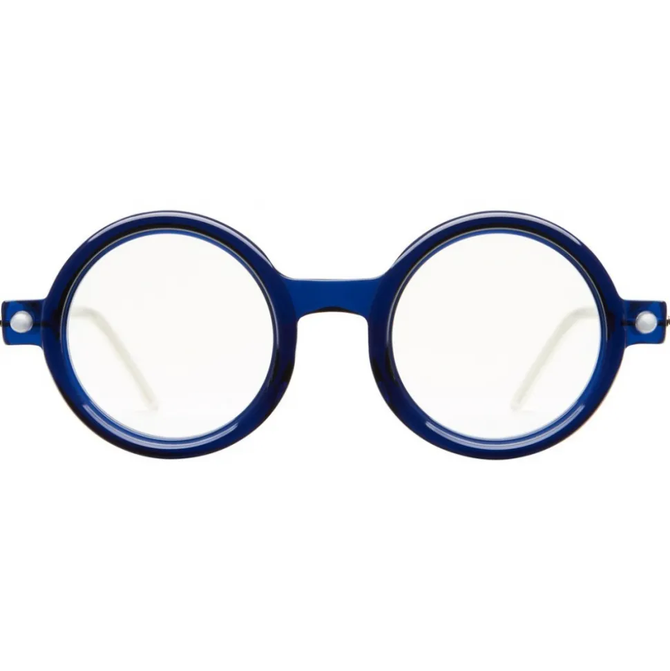 Kuboraum - Mask P1 - Royal Blue + Pearl - P1 BP - Optical Glasses - Kuboraum Eyewear - Avvenice