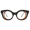 Kuboraum - Mask T5 - Havana Black Matt - T5 HBM - Optical Glasses - Kuboraum Eyewear - Avvenice