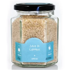 La Nicchia - Capers of Pantelleria since 1949 - Caper Salt - Sea Salt Flavored with Capers - 250 g - Avvenice