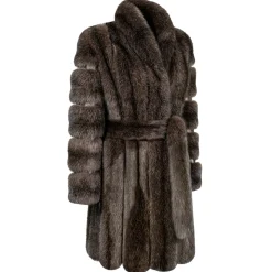 La Prima Luxury - Dea - Russian Barguzinsky Silvery 5 Sable - Gold Python Inserts and 18 kt Gold - Luxury Exclusive Collection - Avvenice