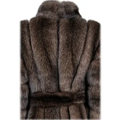 La Prima Luxury - Dea - Russian Barguzinsky Silvery 5 Sable - Gold Python Inserts and 18 kt Gold - Luxury Exclusive Collection - Avvenice