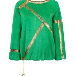 La Prima Luxury - Foglia - Shaved Mink Fur - Python Insert - Gold Leaf - Fur Coat - Luxury Exclusive Collection - Avvenice