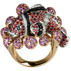 La Prima Luxury - Nemo’s Orange and Pink Sapphires - Jewelry - Luxury Exclusive Collection - Avvenice