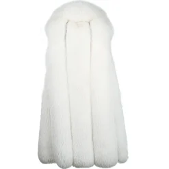 La Prima Luxury - Regina - Fox Shadow Fur with Python Hand Painted Inserts and 18 kt Gold Hooks - Luxury Exclusive Collection - Avvenice