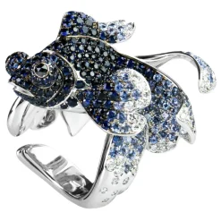 La Prima Luxury - The Sapphire Blue Fish - Jewelry - Luxury Exclusive Collection - Avvenice