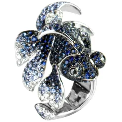La Prima Luxury - The Sapphire Blue Fish - Jewelry - Luxury Exclusive Collection - Avvenice