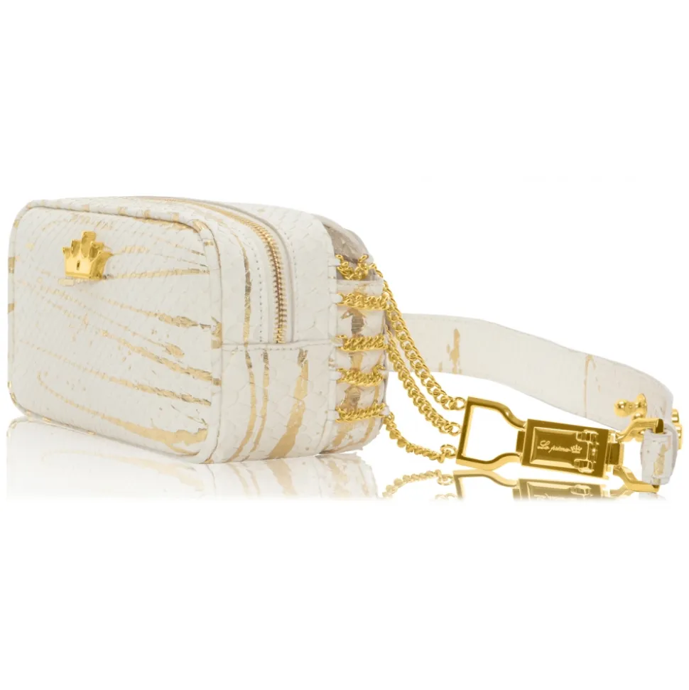La Prima Luxury - Viaggiatrice Uno - Arena Bianca - Handbag - Luxury Exclusive Collection - Avvenice