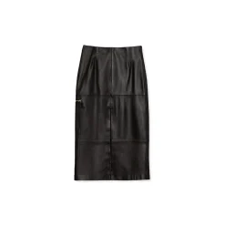 La Rando - Adrogue Skirt - Soft Lambskin - Black - Artisan Skirt - Luxury High Quality Leather - Avvenice
