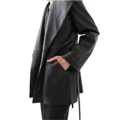 La Rando - Bancalari Coat - Soft Lambskin - Black - Artisan Jacket - Luxury High Quality Leather - Avvenice