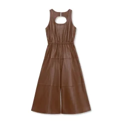 La Rando - Beccar Dress - Soft Lambskin - Brown - Artisan Dress - Luxury High Quality Leather - Avvenice