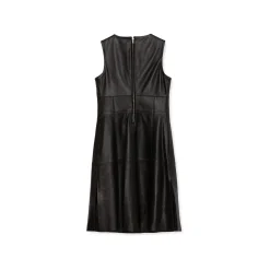 La Rando - Berazategui Dress - Soft Lambskin - Black - Artisan Dress - Luxury High Quality Leather - Avvenice
