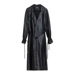 La Rando - Berisso Trench - Soft Lambskin - Black - Artisan Jacket - Luxury High Quality Leather - Avvenice