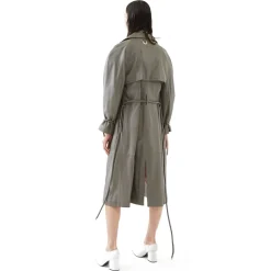 La Rando - Berisso Trench - Soft Lambskin - Grey - Artisan Jacket - Luxury High Quality Leather - Avvenice