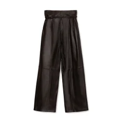 La Rando - Bernal Pants - Soft Lambskin - Black - Artisan Pants - Luxury High Quality Leather - Avvenice