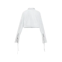 La Rando - Concordia Shirt - Lambskin Leather - White - Artisan Shirts - Luxury High Quality Leather - Avvenice