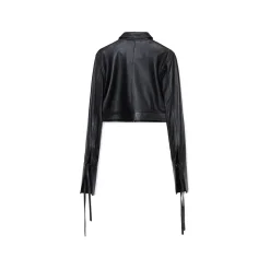 La Rando - Concordia Shirt - Lambskin Leather - Black - Artisan Shirts - Luxury High Quality Leather - Avvenice