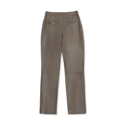 La Rando - Ezpeleta Pants - Soft Lambskin - Grey - Artisan Pants - Luxury High Quality Leather - Avvenice