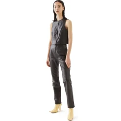 La Rando - Ezpeleta Pants - Soft Lambskin - Black - Artisan Pants - Luxury High Quality Leather - Avvenice