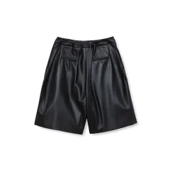 La Rando - Florida Shorts - Lambskin Leather - Black - Luxury High Quality Leather - Avvenice