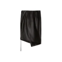 La Rando - Ituzaingo Skirt - Soft Lambskin - Black - Artisan Skirt - Luxury High Quality Leather - Avvenice