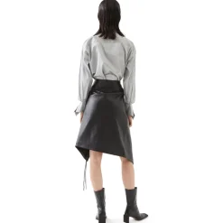 La Rando - Ituzaingo Skirt - Soft Lambskin - Black - Artisan Skirt - Luxury High Quality Leather - Avvenice