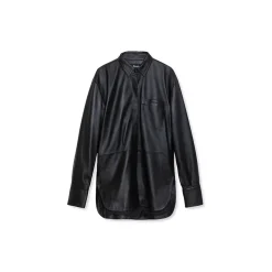 La Rando - Junin Shirt - Lambskin Leather - Black - Artisan Shirts - Luxury High Quality Leather - Avvenice