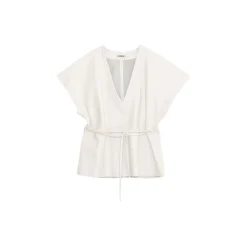 La Rando - Lezama Top - Lambskin Leather - White - Artisan Top - Luxury High Quality Leather - Avvenice