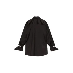 La Rando - Longchamps Shirt - Silk - Black - Artisan Shirts - Luxury High Quality Leather - Avvenice