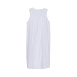 La Rando - Lugano Dress - Cotton - White - Artisan Dress - Luxury High Quality Leather - Avvenice