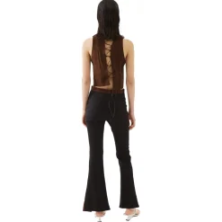 La Rando - Munro Top - Goatskin Suede - Brown - Artisan Top - Luxury High Quality Leather - Avvenice