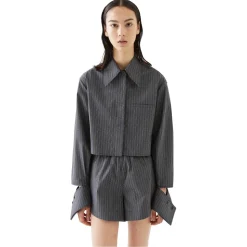 La Rando - Obera Shirt - Cotton - Grey - Artisan Shirts - Luxury High Quality Leather - Avvenice