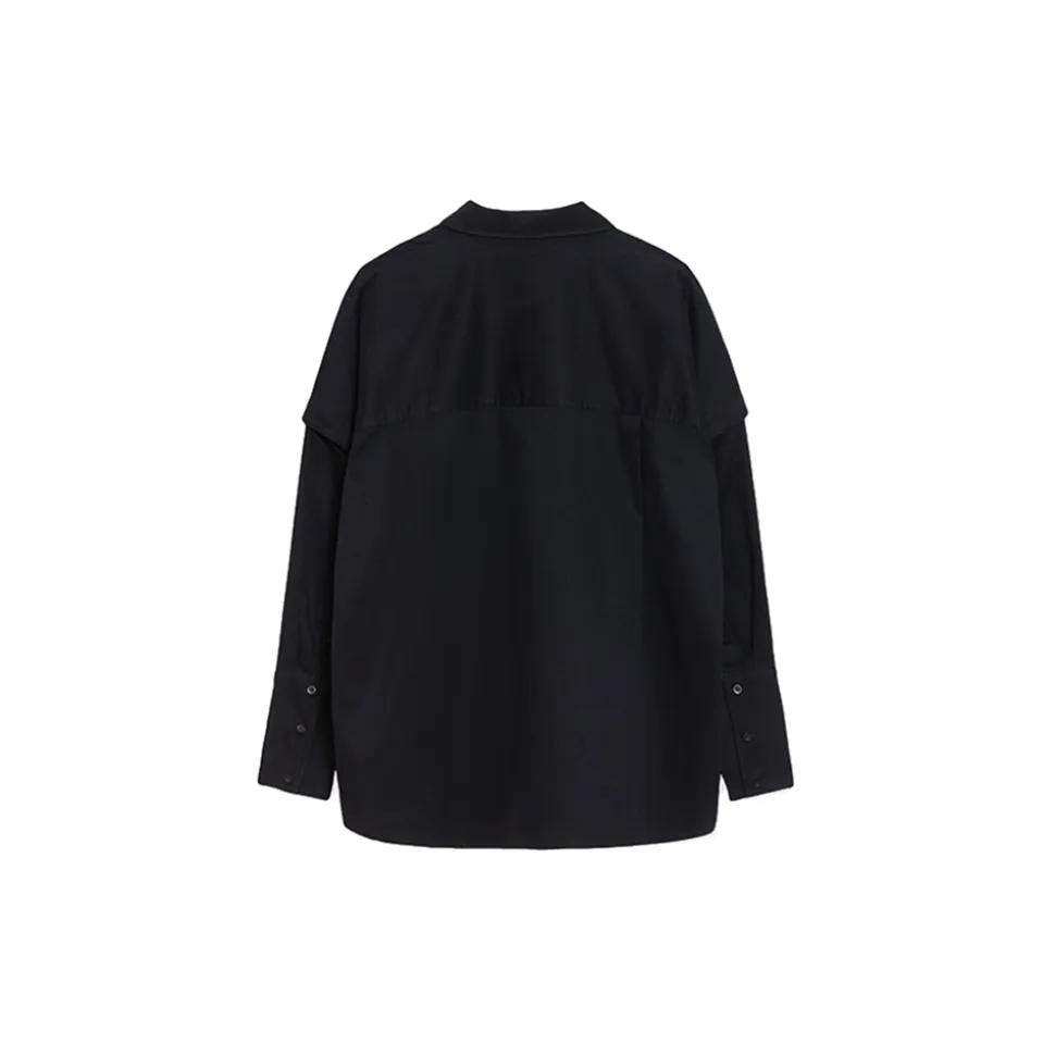 La Rando - Olivos Shirt - Cotton - Black - Artisan Shirts - Luxury High Quality Leather - Avvenice