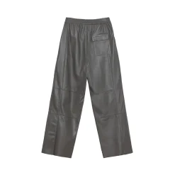 La Rando - Pergamino Pants - Soft Lambskin - Grey - Artisan Pants - Luxury High Quality Leather - Avvenice