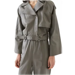 La Rando - Rafaela Jacket - Soft Lambskin - Grey - Artisan Jacket - Luxury High Quality Leather - Avvenice