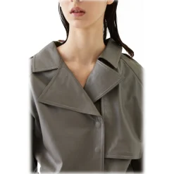 La Rando - Rafaela Jacket - Soft Lambskin - Grey - Artisan Jacket - Luxury High Quality Leather - Avvenice