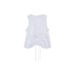 La Rando - Tesei Top - Cotton - White - Artisan Top - Luxury High Quality Leather - Avvenice