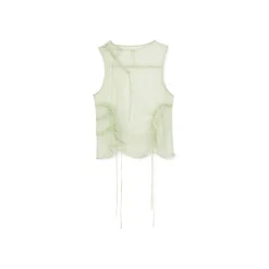 La Rando - Tesei Top - Silk - White - Artisan Top - Luxury High Quality Leather - Avvenice