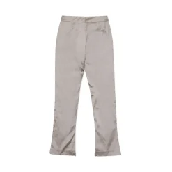 La Rando - Torcuato Pants - Silk and Wool - Light Grey - Luxury High Quality Leather - Avvenice