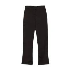 La Rando - Torcuato Pants - Silk and Wool - Black - Luxury High Quality Leather - Avvenice