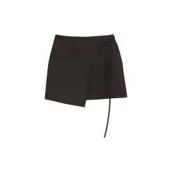 La Rando - Traful Mini Skirt - Polyester - Black - Artisan Skirt - Luxury High Quality Leather - Avvenice