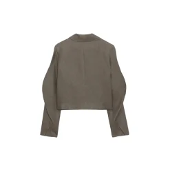 La Rando - Trelew Blazer - Linen - Grey - Artisan Jacket - Luxury High Quality Leather - Avvenice