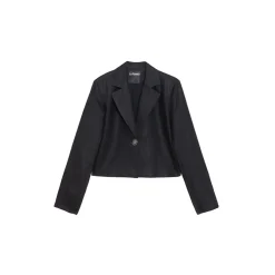 La Rando - Trelew Blazer - Linen - Black - Artisan Jacket - Luxury High Quality Leather - Avvenice