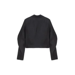 La Rando - Trelew Blazer - Linen - Black - Artisan Jacket - Luxury High Quality Leather - Avvenice