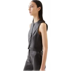 La Rando - Trelew Vest - Lambskin Leather - Black - Artisan Top - Luxury High Quality Leather - Avvenice