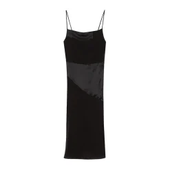 La Rando - Viedma Dress - Silk - Black - Artisan Dress - Luxury High Quality Leather - Avvenice