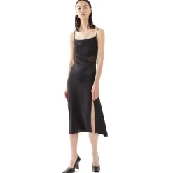 La Rando - Viedma Dress - Silk - Black - Artisan Dress - Luxury High Quality Leather - Avvenice