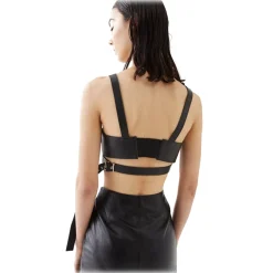 La Rando - Wilde Top - Bovine Leather - Black - Artisan Top - Luxury High Quality Leather - Avvenice