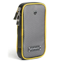 Lamborghini - TecknoMonster - Lamborghini Smartphone Holder in Aeronautical Carbon Fibre - Yellow - Black Carpet Collection - Avvenice